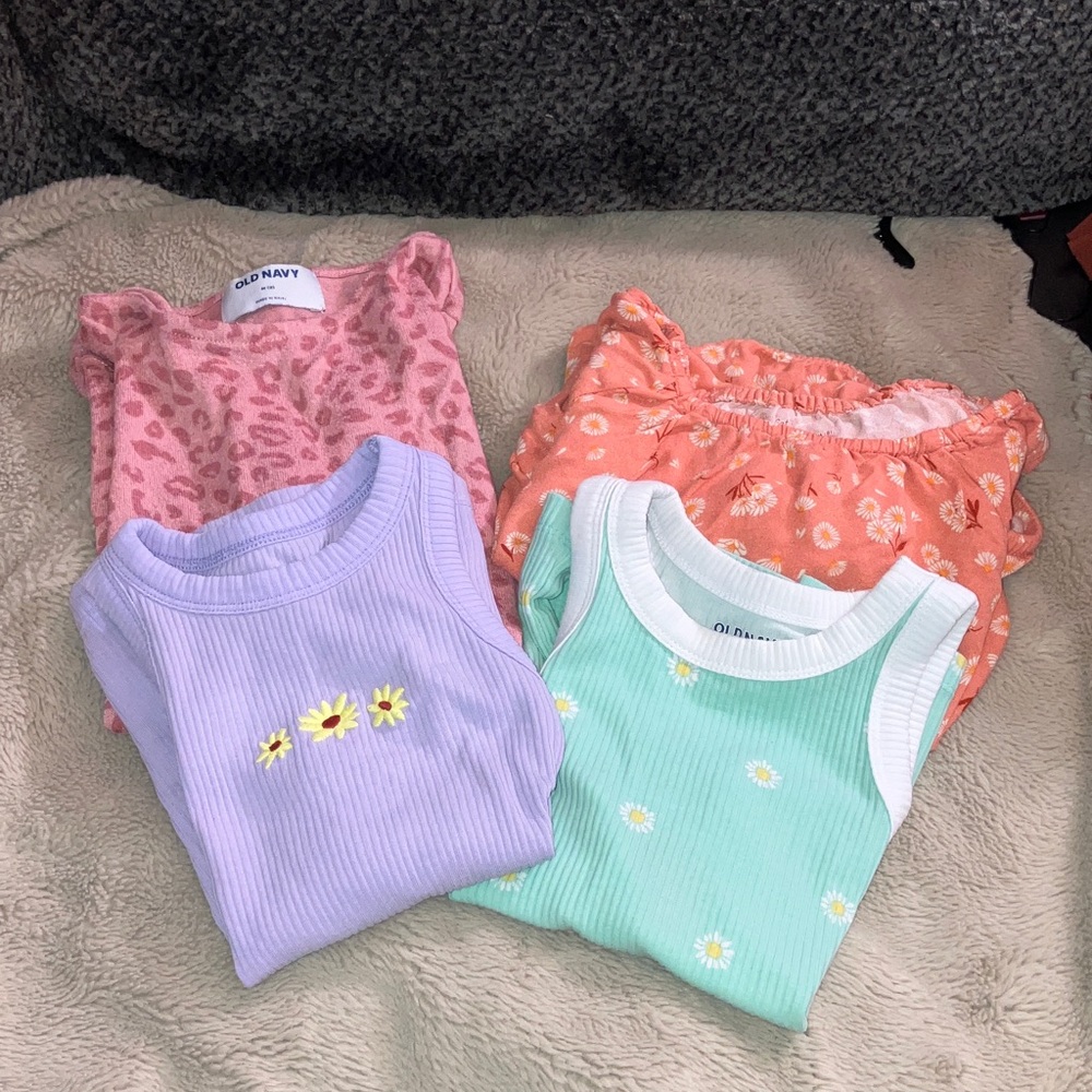 Lot of 4 Girls Shirts, Medium